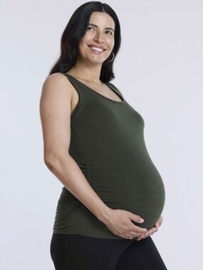 NWT Maternity Motherhood Side Ruched Tank